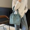 Casual Big Bag Women's New Fashion Versatile Cloth Bag Shoulder Bag Large Capacity Commuter Bucket Bag