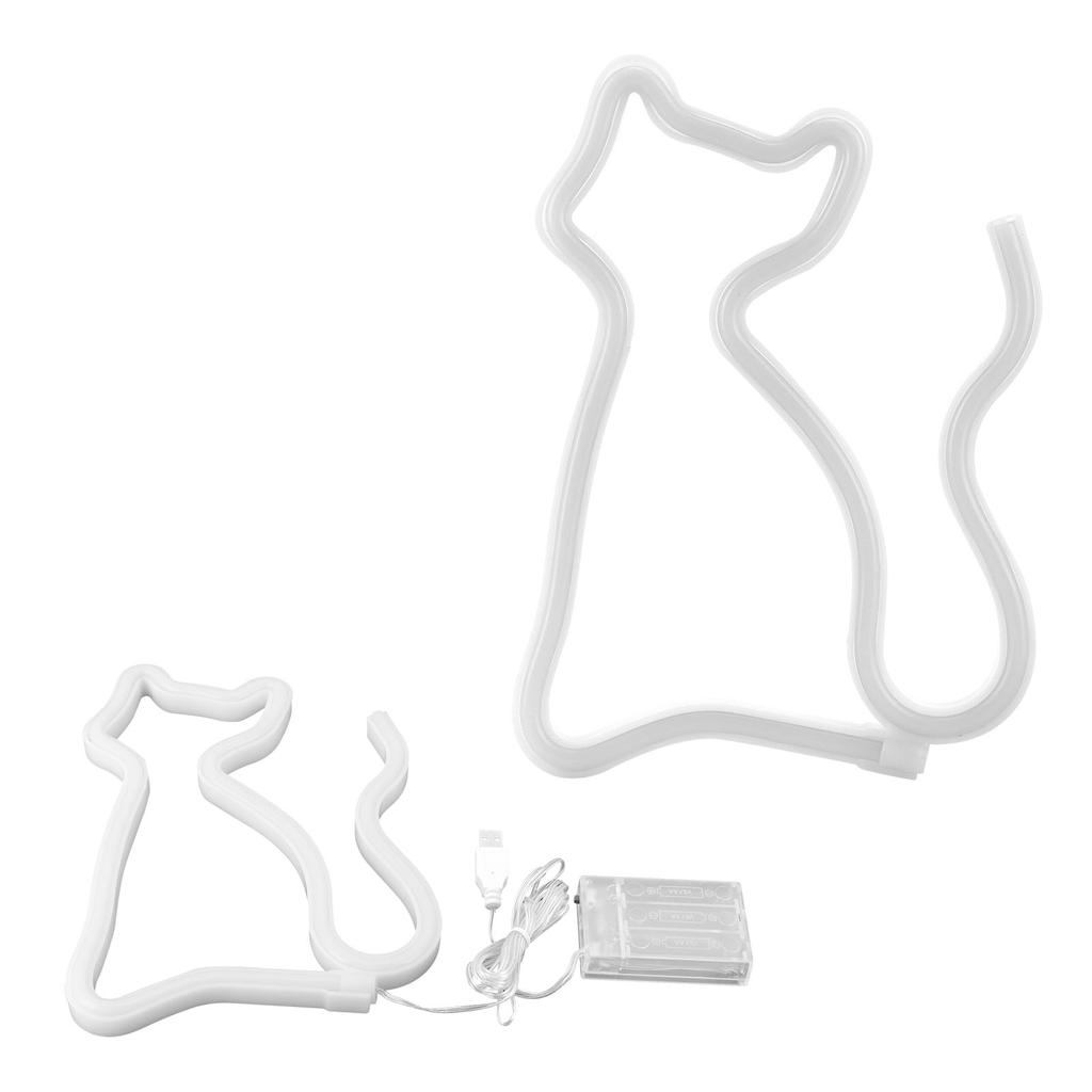 Светодиодный неоновый свет, красочные неоновые вывески в форме кошки, настенные декорации для предложения, свадьбы, дня рождения, вечеринки