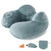 Neck Neck Pump Air Airplane Comfort Portable Neck Travel Useful Includes Storage Ear Eye Mask Green Pillow, Pillow, Compact, Type, Pillow, Goods,