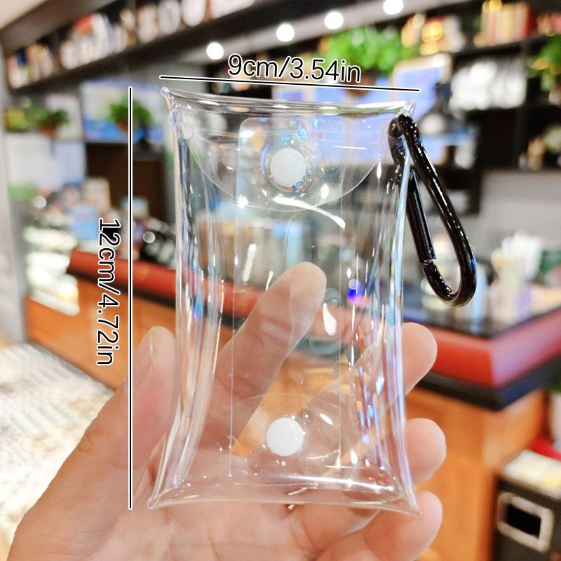 Small Transparent Coin Purse Pvc Clear Mini Female Purses Women Kids Girls Key Lipstick Earphone Coin Storage Bags Wallet Pouch