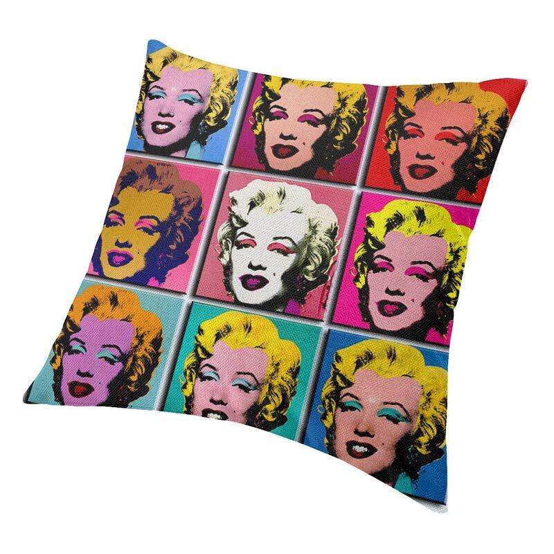 Поп-арт Золотой Уорхол Монро Мэрилин Пледы Наволочки Украшение 3D Печатный Чехол на подушку для стула Постельное белье Офисная наволочка