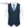 Уютный мужской костюм, жилет, официальное платье, жилет, приталенный деловой свадебный жилет