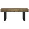 VidaXL Table basse Marron foncé et noir 90x45x40 cm MDF et fer 286100