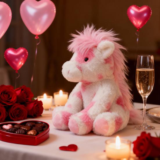 Плюшевая игрушка My Little Pony Мягкая пушистая мягкая игрушка с большими яркими глазами Реалистичная милая кукла-пони для детей и взрослых