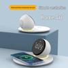 Sayrelances Wireless Charging Alarm Clock Bluetooth Speaker with Night Light