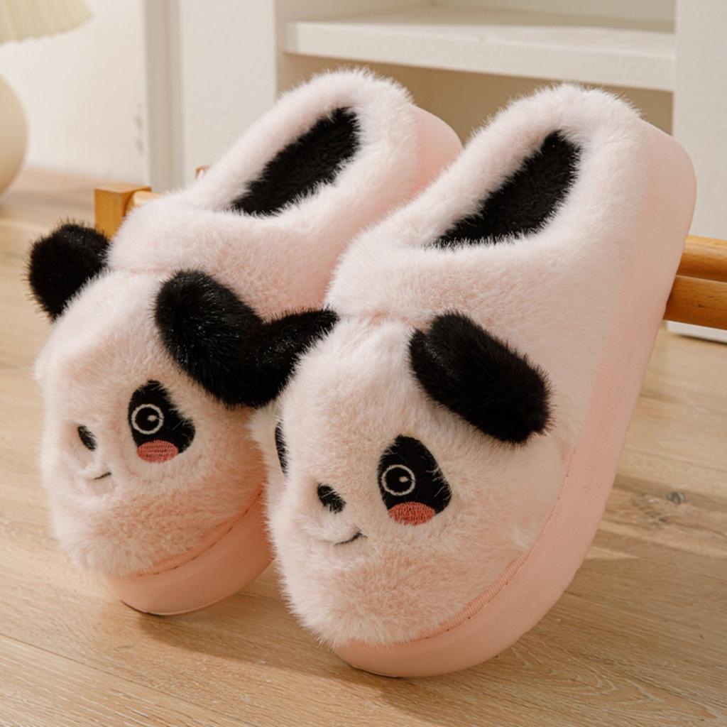 Cotton Slippers, Women's Shoes, Thick Soled, Home Slippers, Cartoon, Plush Slippers, Thick, Warm Slippers, Cotton Shoes, Non Slip Slippers