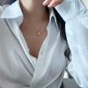 Trendy Zinc Zinc Alloy Pearl Necklace Irregular Shell Jewelry Korean Style Pendant Women Clavicle Necklace
