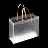 PVC Decor with Handles Frosted PP Bags Translucent Tote Package Gift Wrapping