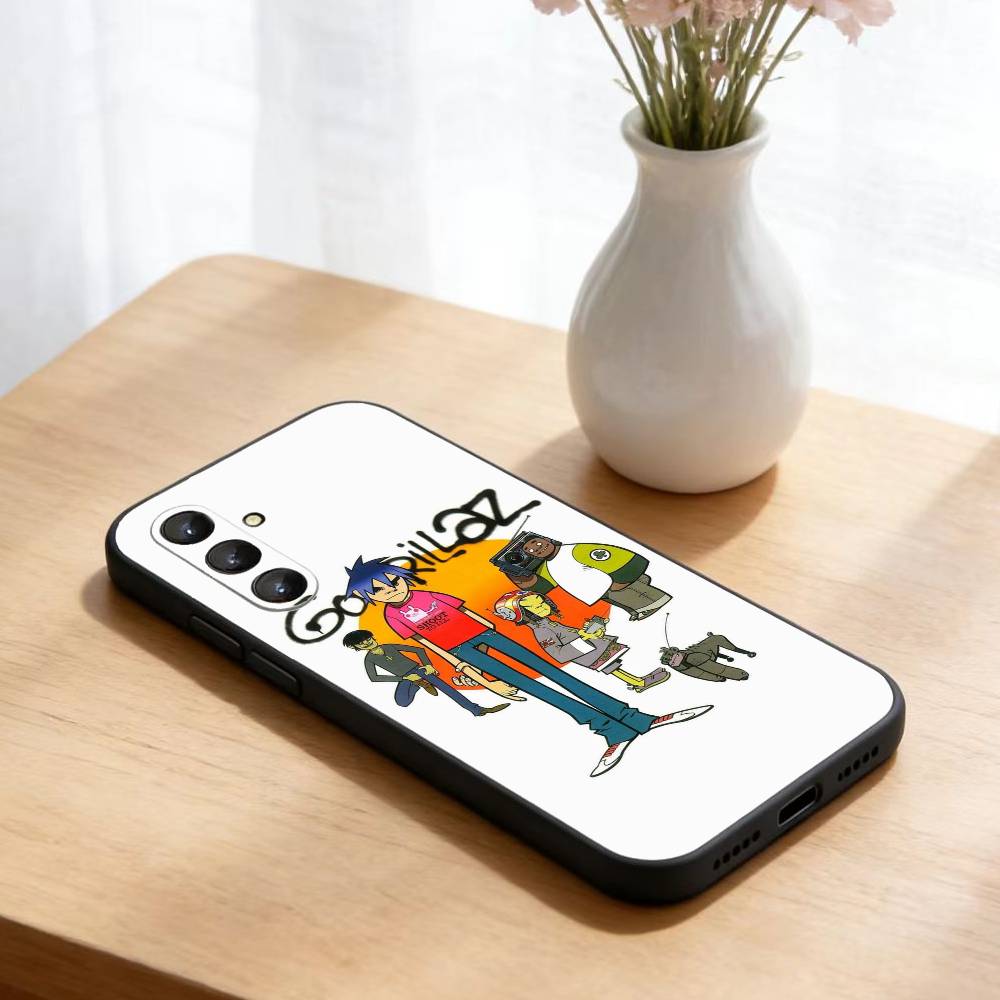 Комикс R-Rock Band G-gorillaz Чехол для телефона Samsung Galaxy A73,A21s,A22,A31,A52,A53,A71,A41 Мягкий черный корпус