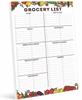 Inkdotpot Grocery List Notepad 6 X 9 Inches Magnetic Note Pad with Printed Shopping List Items and Blank Grocery Shopping Spaces