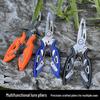 Multifunctional Fish Gripper Set: Includes Lure Pliers, Scale, Fish Controller, Stainless Steel Clip, Hook Tying Tool, and Remover.