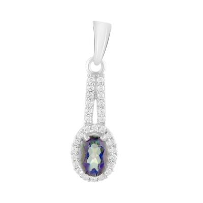 Серебряная подвеска с мистик топазом 1.33ct (2118787)