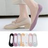 1 Pairs Ultrathin Invisible Boat Socks Silicone Anti-slip Ice Silk Socks Quality Women Socks  Summer
