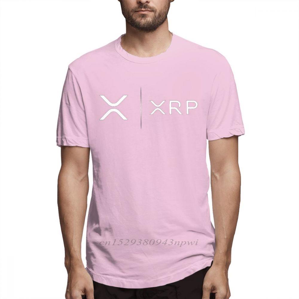 Side By Side Ripple Coin XRP T Shirt Unique Design T-Shirt Organic Cotton Faddish Homme High Street Tee Shirts shirt