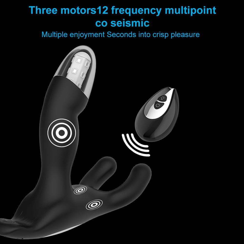 Мужской массажер простаты, анальные вибраторы, массажер для яичек, Анальная пробка, беспроводной пульт дистанционного управления, продукт для взрослых, секс-игрушка для мужчин