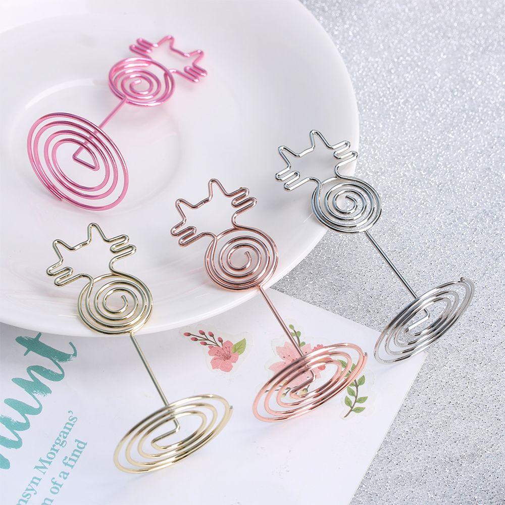 Desktop Decoration Cat Shape Paper Clamp Place Card Table Numbers Holder Clamps Stand Photos Clips
