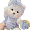 30 см Плюшевая игрушка ручной работы Медведь Тедди Тейл Переодевание Детская ползающая одежда Девочка Обнимашка Мягкая плюшевая кукла для подарка девушке