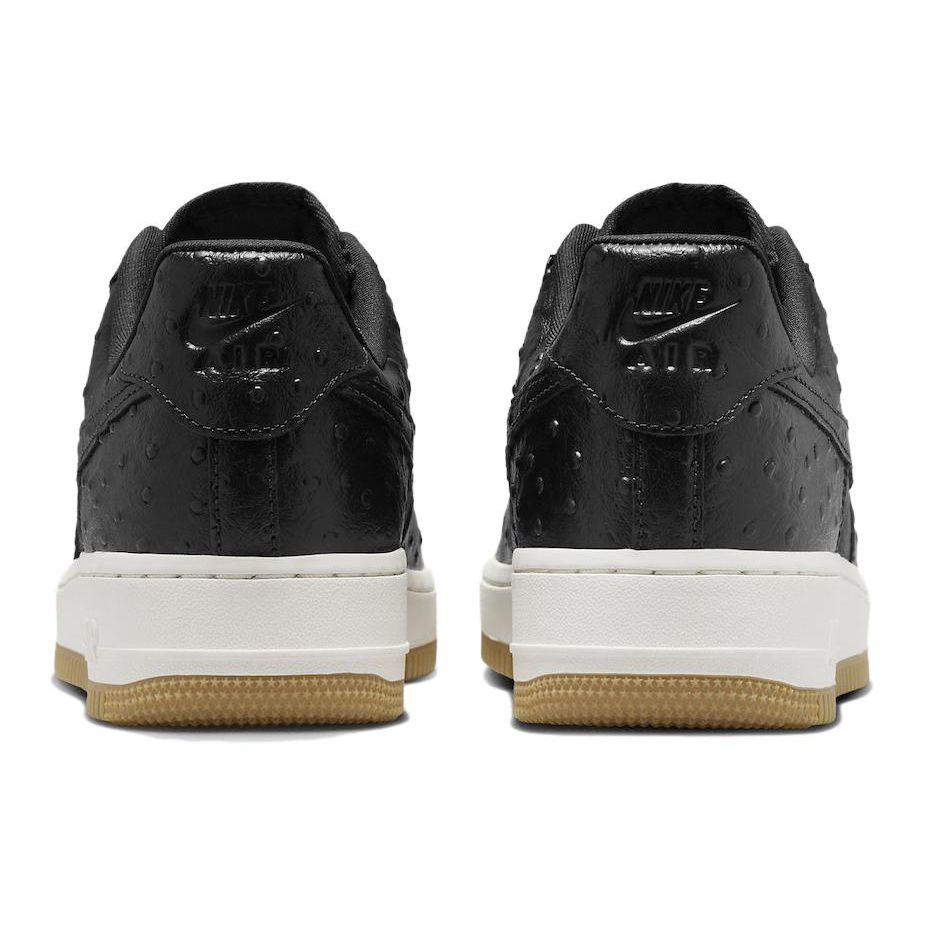 Nike Air Force 1 07 LX Black Ostrich Women Sneakers Sail Gum-Light-Brown DZ2708-002