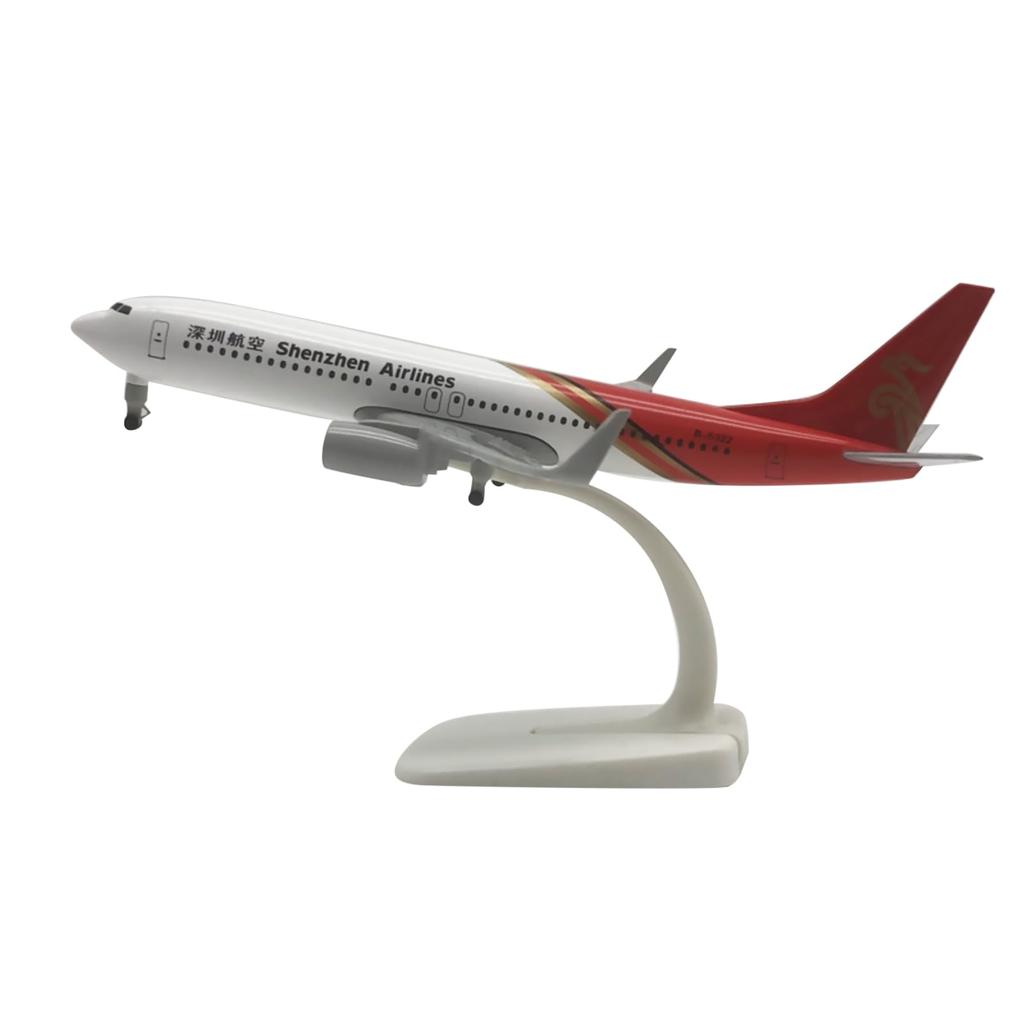 1:350 Scale Alloy Shenzhen Airlines B737 Model Alloy Civil Airplane Craft Miniature Aviation Model Toys for Girls and Boys