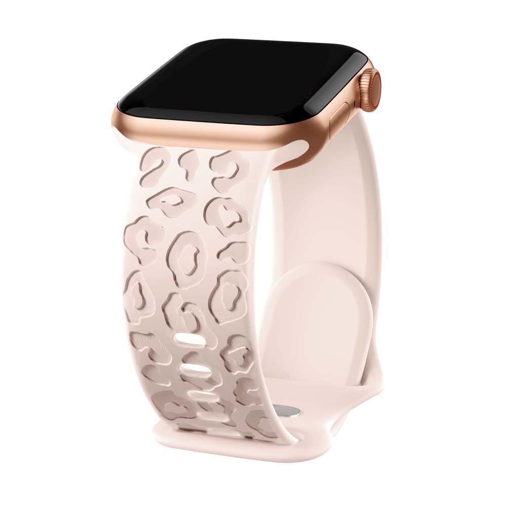 Ремешки с гравировкой леопарда для Apple Watch Band 45 мм 44 мм 49 мм 41 мм 46 40 мм Correa Bracelet Iwatch Series 10 9 8 7 SE 6 5 3 Ultra 2