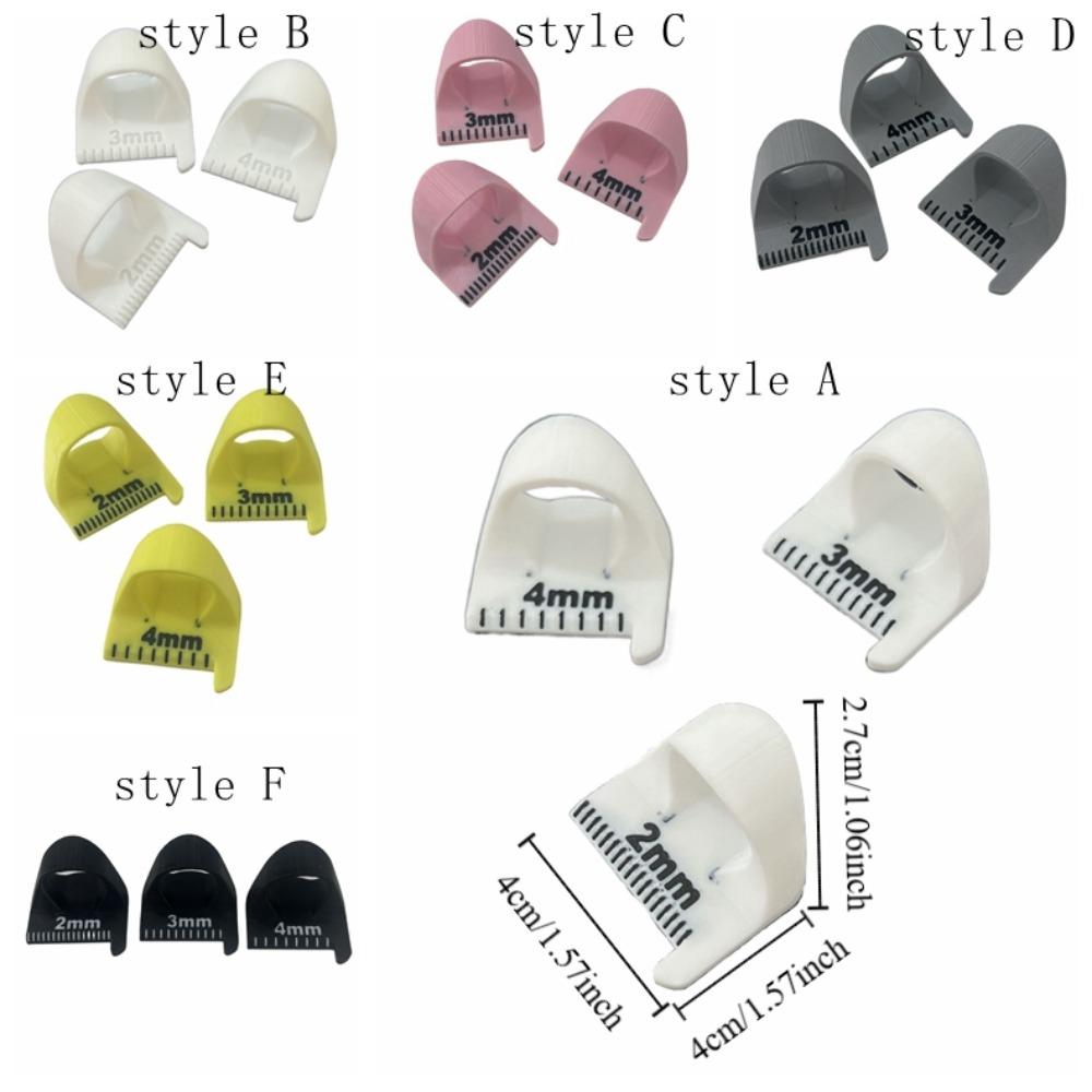 3 шт./набор 2/3/4 мм швейные шаблоны линейка 3D распечатанный палец линейка швейный шаблон швейная кромка