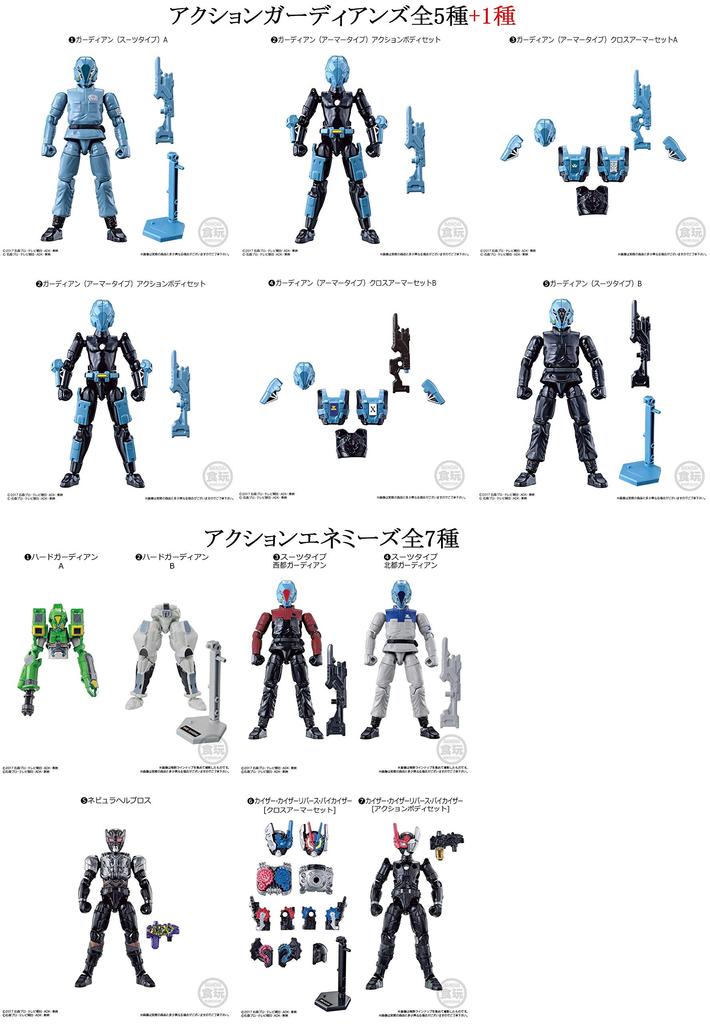 Bandai Sodo Kamen Rider Build Action Guardians Action Enemies 98 types 2 set BUILD1-12 + & +
