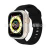 iWatch7 Diamond Buckle Horizontal Stripe S9 Silicone Strap for Apple Watch 8/Ultra