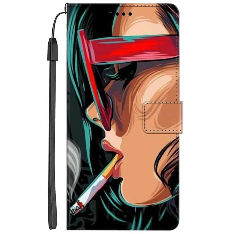 Кожаный чехол-книжка с подставкой для Oppo Reno13 F, кошелек с рисунком Льва и Кошки, Funda для Reno13 F 4G 5G, мультяшный кошелек, чехол-подставка для телефона Reno13 F