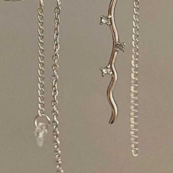 1 пара милых серег-капель в форме бабочек, женские асимметричные серьги-гвоздики с цепочкой и кисточками, серьги-гвоздики из искусственного жемчуга, инкрустированные стразами