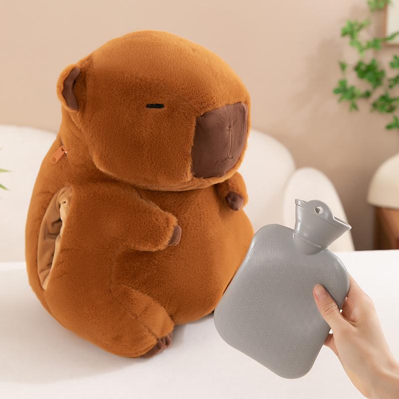 Warmer Capybara Hand Plush Toy Stuffed Animal Doll Cute Decoration Kids Gift