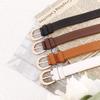 Trend Alloy Pin Buckle Casual Five-Element Imitation Leather Pu Simple Women'S Retro Thin Belt