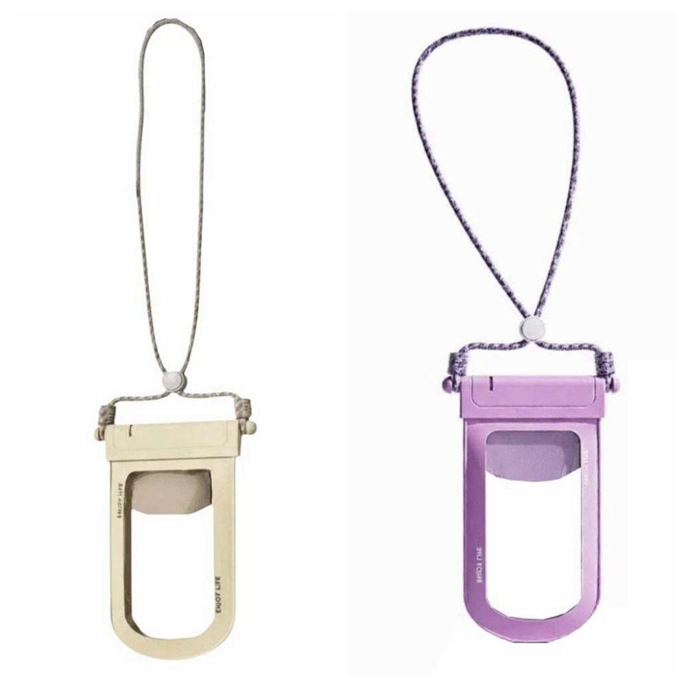 Sealed Waterproof Phone Pouch Adjustable Strap PVC Storage Pack Transparent Hanging Neck Bag Men
