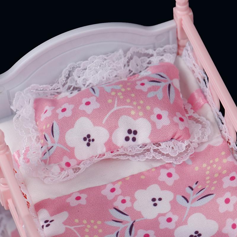 16 см кукла двухъярусная кровать игрушечные аксессуары одеяло подушка дом Европейская кровать принцессы