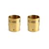 Pipe Universal Brass Exhaust Tail Muffler Tip Pipe for Cafe Racer Harley Chopper Bobber Exhaust Muffler End 2pcs Motorcycle (2pcs)