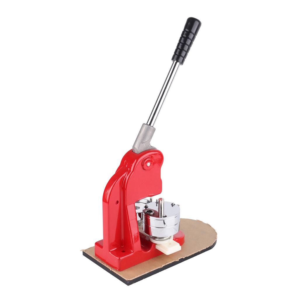 Badge Machine 58mm Hand Punch Press Tool with Aluminum Alloy Sliding Mold + 500Pcs Buttons