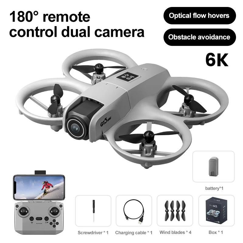 8K 6K Dron GT3 Mini Drone Wifi Fpv Drones Rc Quadcopter with Camera Hd Optical Flow Obstacle Avoidance Airplane Children Toys