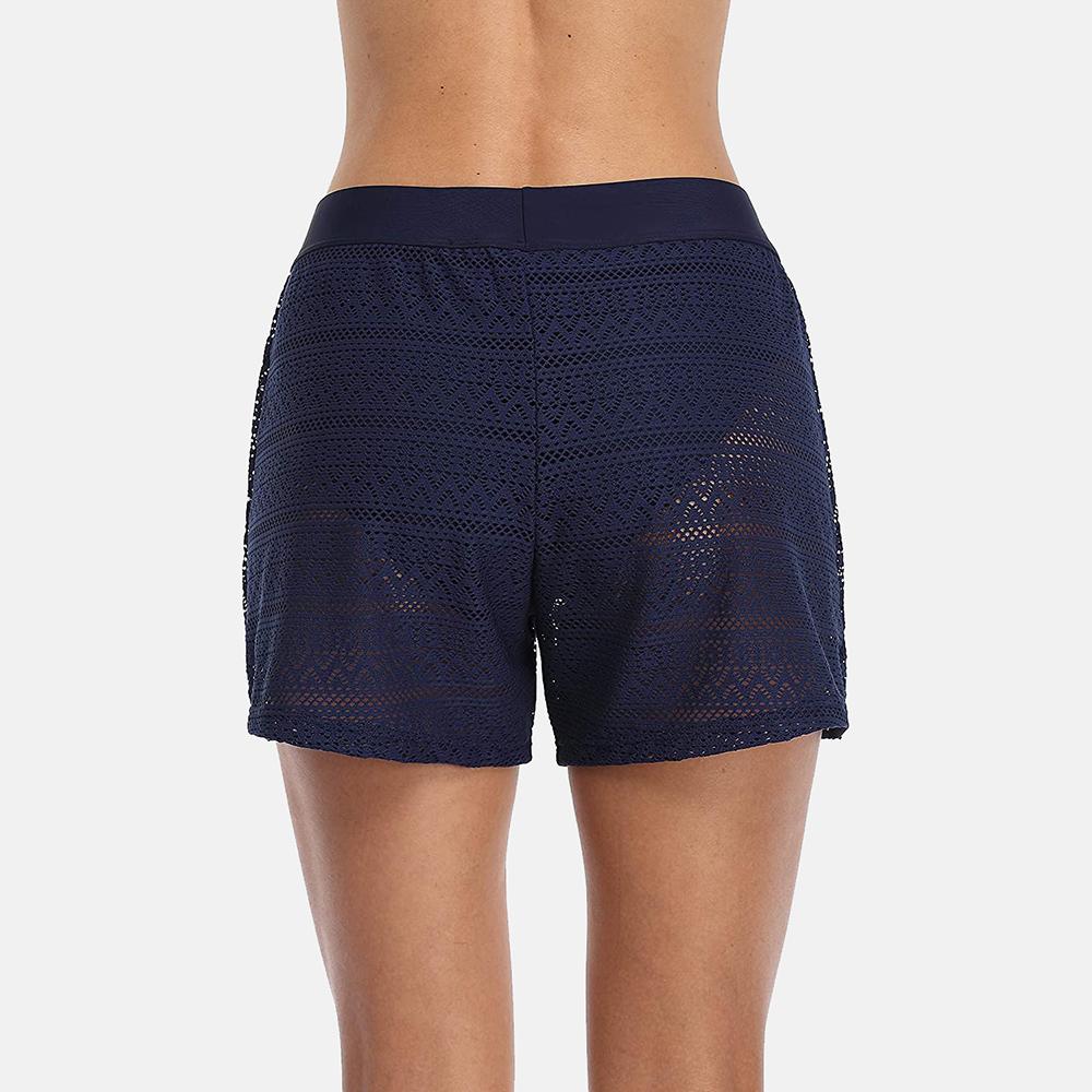 CHARMLEAKS Женские шорты для плавания, открытые купальники с высокой талией, встроенные короткие купальники, трусы для плавания, плавки-танкини