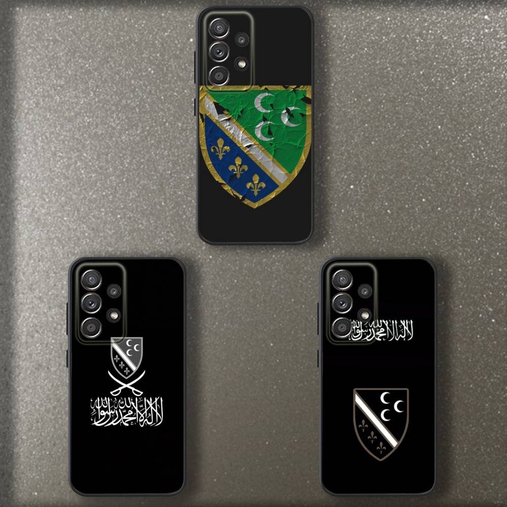 S-Sandzaks Flag Phone Case For Samsung S 25,24,23,22,30,21,10,9,Ultra,Plus,Lite,FE,4,5 G Soft Black Case