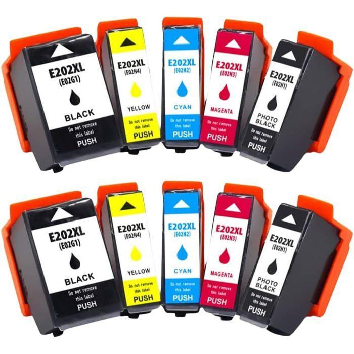 Pack de 8 Cartouches Compatibles EPSON 202 XL pour Imprimantes Expression Premium