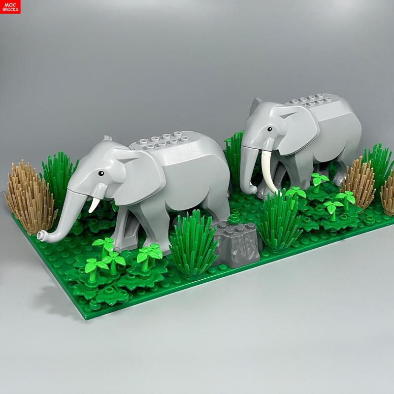 Кирпичики MOC Джунгли Подлесок Лесное животное Обезьяна Коза Жираф Птица Ночная сова Аксессуары Строительные блоки Игрушки-друзья Подарки