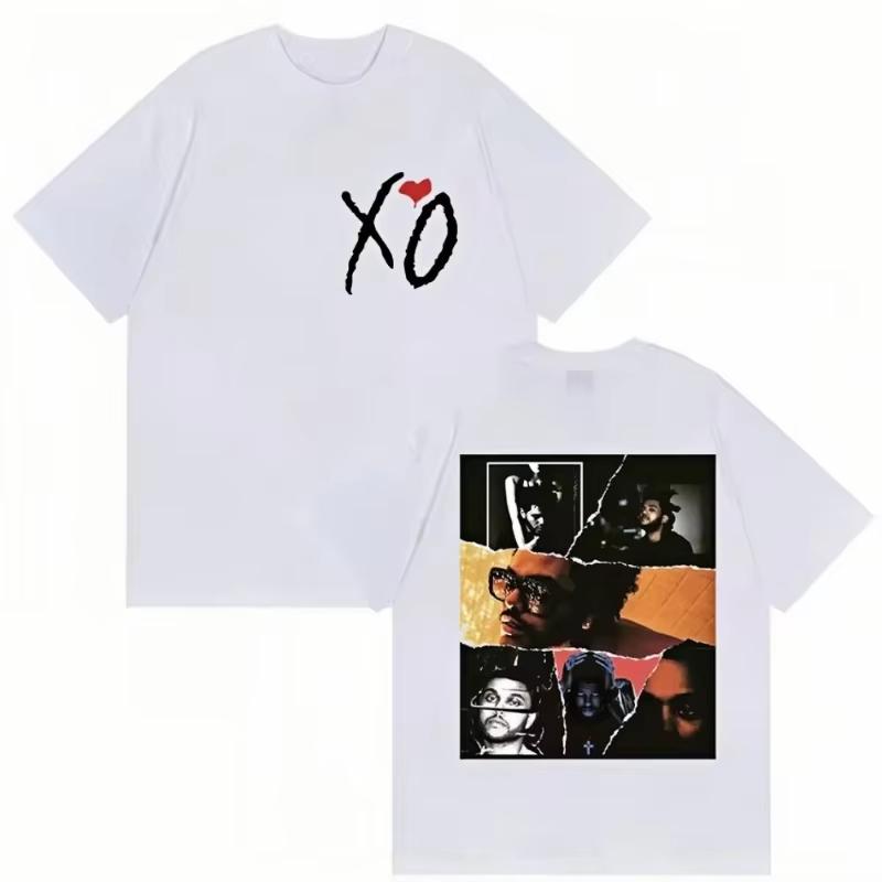 Pop Rapper The Weeknd Xo Album Graphic Print TShirt Men Women Fans New Short Sleeve TShirt Cotton Hip Hop Streetwear
