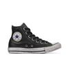 Converse Кеды Chuck Taylor All Star из винтажной кожи с высоким верхом Унисекс Кеды Черный 158575C