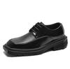 Fashion Summer Spring Men Leather Flats British Style Breathable Male Formal Shoes Casual Round Toe Thick Bottom Business Man Derby Shoe