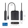 Cable Matters Зарядка PD 8K 4K 120 Гц HDMI USB C Хаб USB Type C HDMI Док 4K 2 порта USB Gigabit Ethernet Черный Thunderbolt 4 USB4 Совместимый с