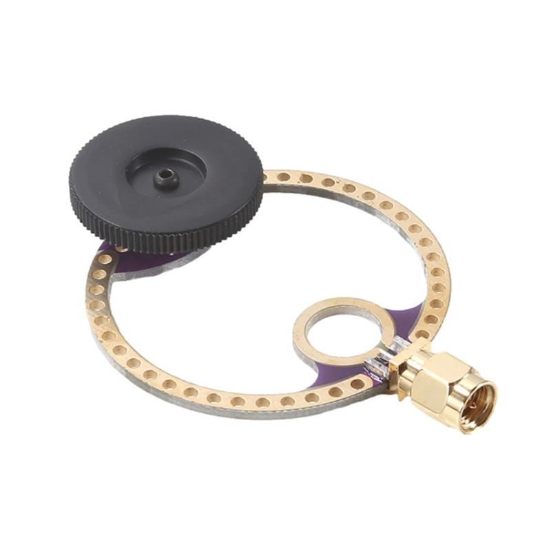 Double Band UHF/VHF Mini Circular Antennaes Set 10cm/5.0cm Diameter SMA Male Connector for DSP DSP2 Radio Receivers