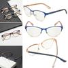Retro Half Frame Clear Lens Presbyopic Eyeglasses Reading Glasses Hyperopia Glasses Optical Eyewear
