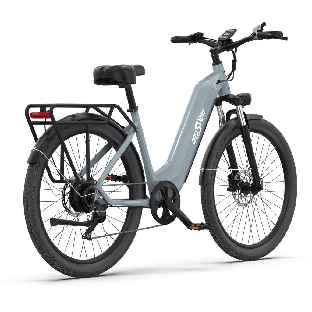 ONESPORT OT05 City Electric Bike 250W 36V 18.2Ah Battery, 27.5inch Tire, 25km/h Max Speed, 120km Max Range, Hydraulic Disc Brake