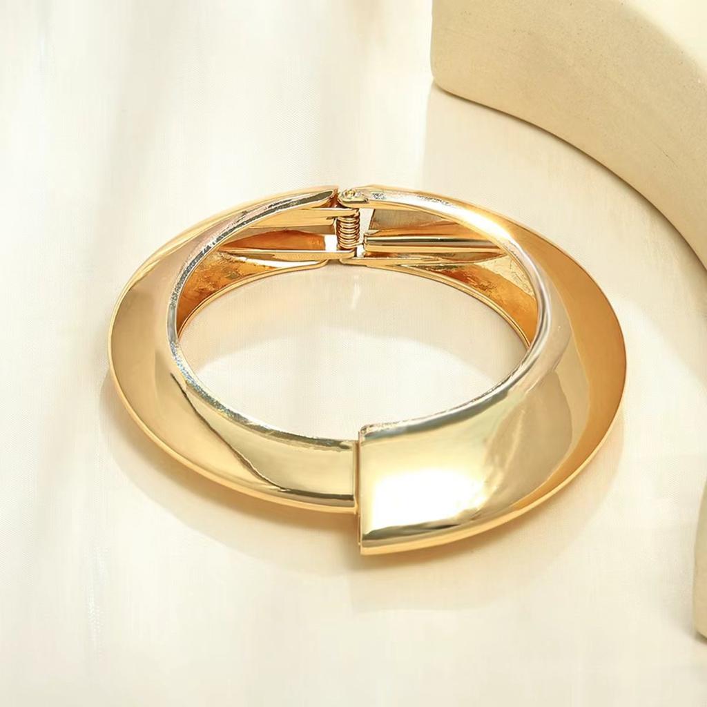 Браслет INS Минималистичный Неправильная Волна Ювелирные Изделия Металлический Глянцевый Браслет Женские Ювелирные Изделия