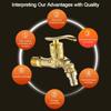 Metal Fast Open Faucet Antique Vintage Style Cold Water Faucet Toilet Nozzle Single Cold Tap Outdoor Garden Wash Basin Tap