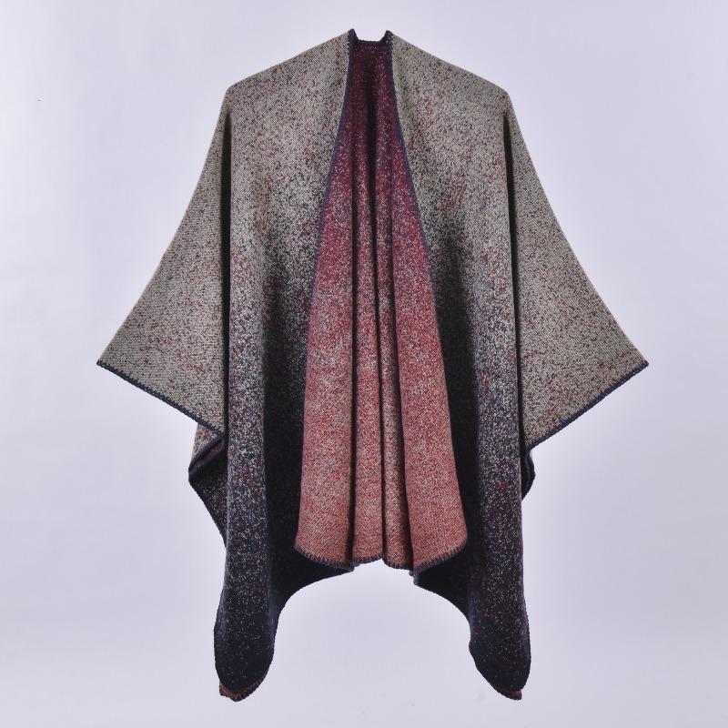 AEC Hand-sewn Edge Thickened and Lengthened Open Hot-selling Cape Air Conditioner Warm Decorative Shawl Scarf